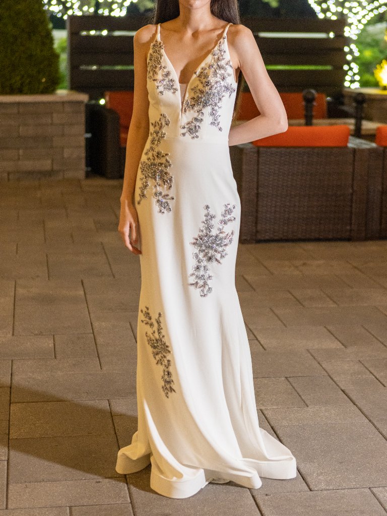 Xscape Ivory Mermaid Evening Gown | Size 0